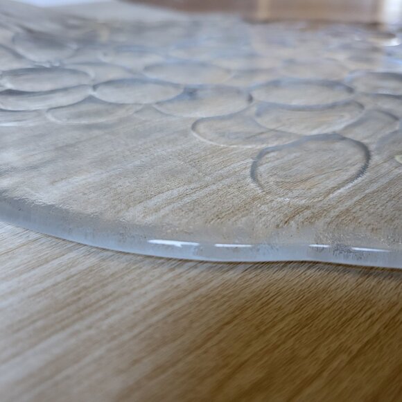 Vintage Kosta Boda grapes "Kosgrap" Crystal Glass Platter Approx 12.5" - Picture 10 of 15